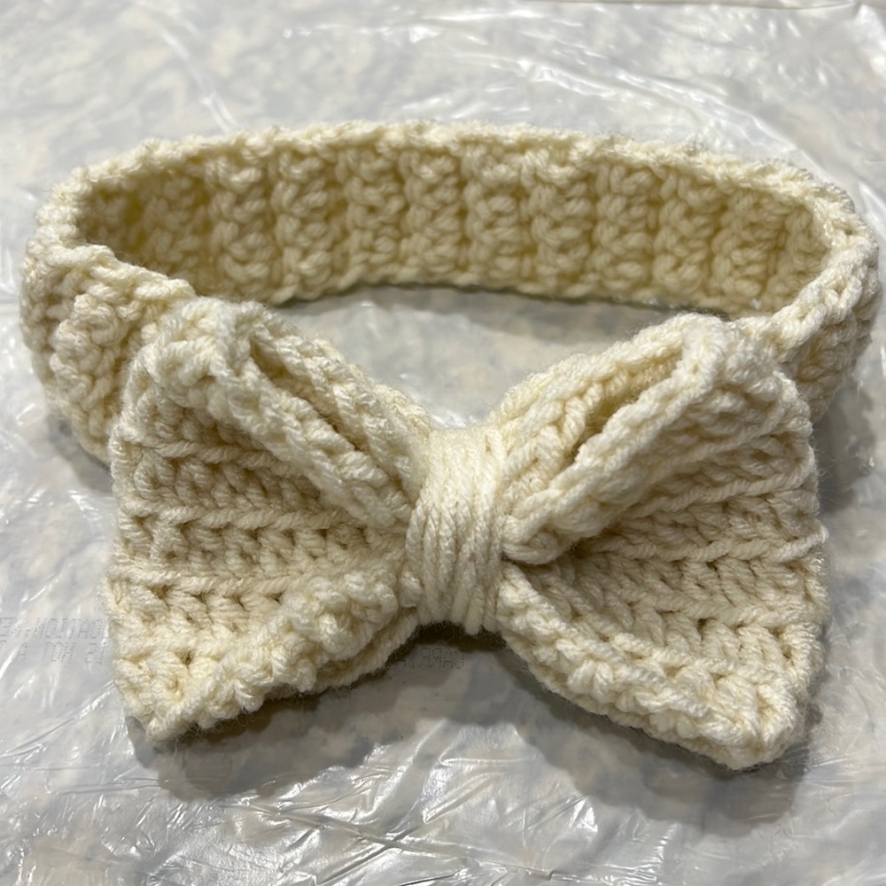 Crochet knit baby headband